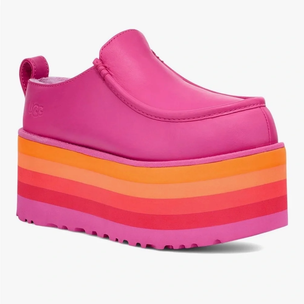 UGG Pink and Orange Platform Shoes - Picture 1 of 6